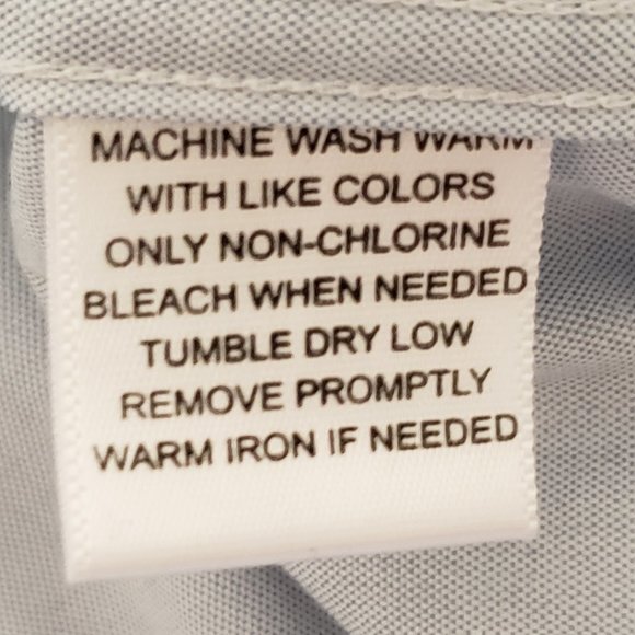 LINEA UOMO Chambray Blue Long Sleeve Button-Up Dress Shirt Size 17 ½ 32/33 - Picture 6 of 7